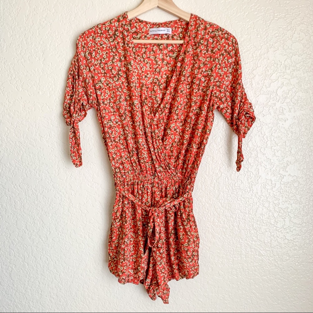 Faithful The Brand Floral Cusco Playsuit Romper - Picture 3 of 5